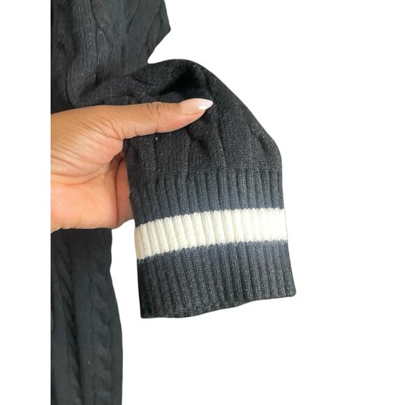 J for Justify Black Sweater Dress Women 1X V-Neck Cable Knit Preppy Bodycon NWT - Picture 9 of 13